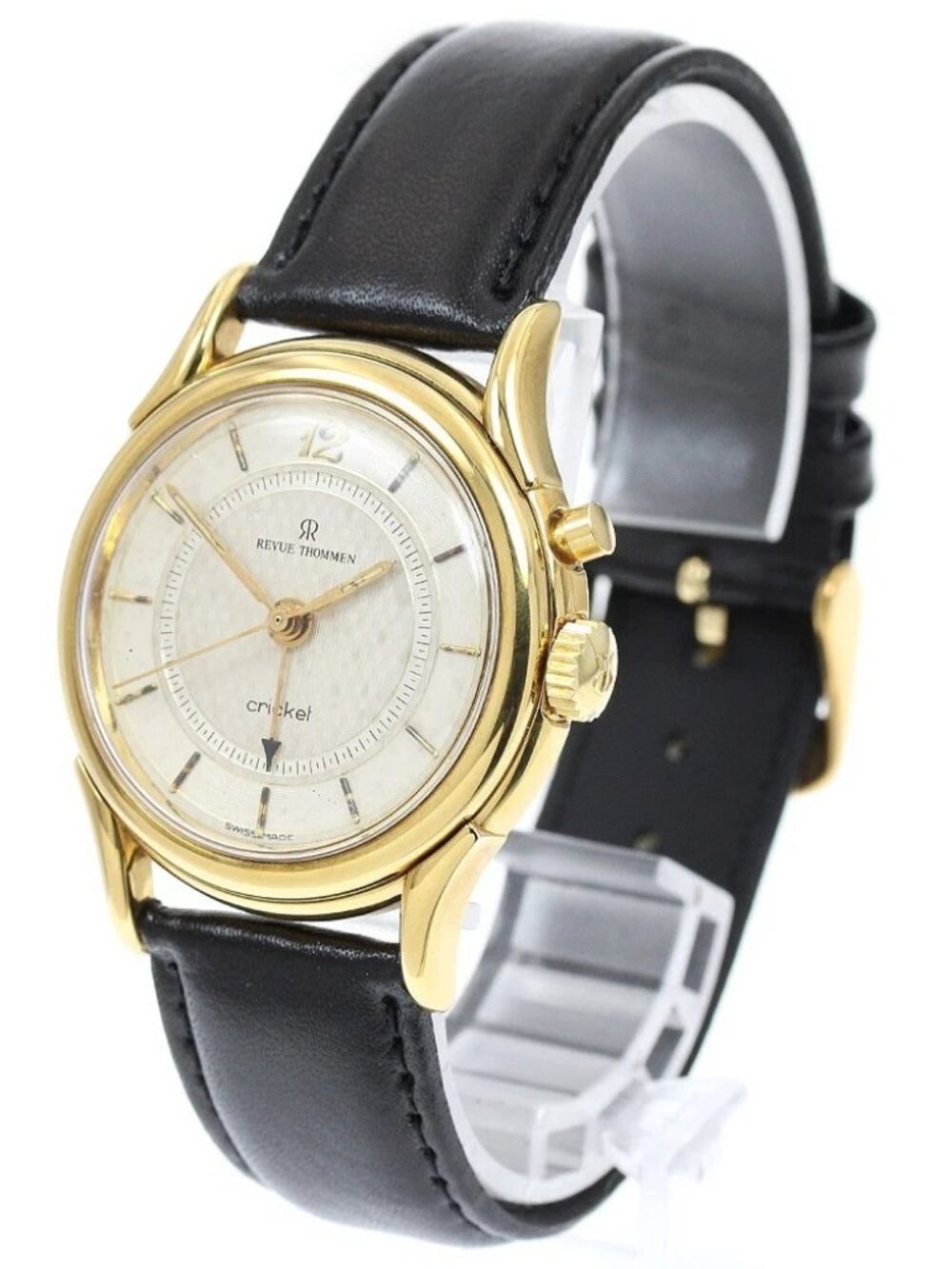 REVUE THOMMEN cricket 8022001 alarm Silver Dial Hand Winding Men's Watch_943677
